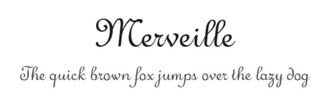 Merveille by Lauren Thompson — Script Handwritten Font