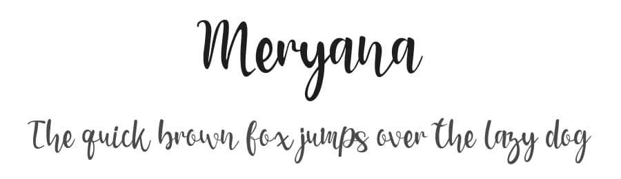 Meryana by Alstudiossa — Script Handwritten Font — preview 1