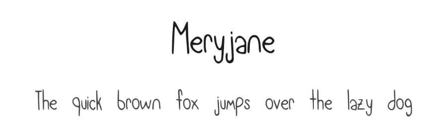 Meryjane by Mercan Alper — Script Handwritten Font