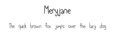 Meryjane by Mercan Alper — Script Handwritten Font — thumbnail 1