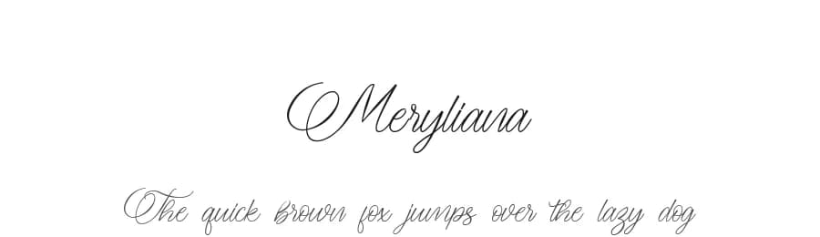 Meryliana by JunCreative — Script Handwritten Font