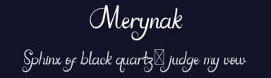 Merynak by Chamdan Chakim — Script Handwritten Font — thumbnail 2