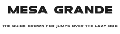 Mesa Grande by Roland Huse Design — Sans Serif Font — thumbnail 1