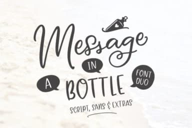 Message in a Bottle Duo Font by Ayca Atalay — Script Handwritten Font — thumbnail 1