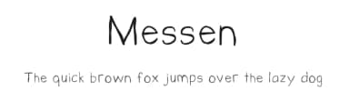 Messen by Matt B — Script Handwritten Font — thumbnail 1