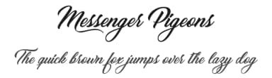 Messenger Pigeons by Billy Argel Fonts ® — Script Handwritten Font — thumbnail 1