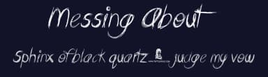 Messing About by JSH creates — Script Handwritten Font — thumbnail 2