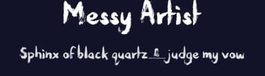 Messy Artist by JSH creates — Script Handwritten Font — thumbnail 2