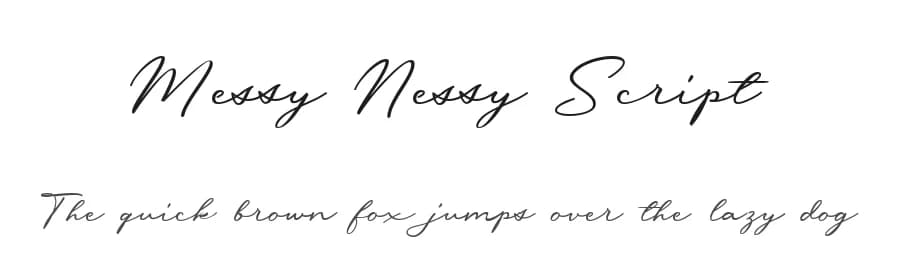 Messy Nessy Script by Redy Studio — Script Handwritten Font