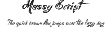 Messy Script by JSH creates — Script Handwritten Font — thumbnail 1