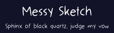 Messy Sketch by Aisyah — Script Handwritten Font — thumbnail 2