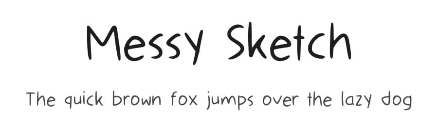Messy Sketch by Aisyah — Script Handwritten Font