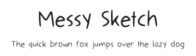 Messy Sketch by Aisyah — Script Handwritten Font — thumbnail 1