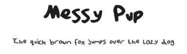 Messy Pup by Emily Powell — Script Handwritten Font — thumbnail 1