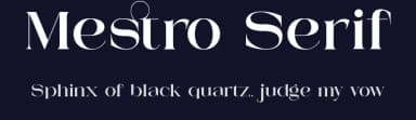 Mestro Serif by ToniStudio — Serif Font — thumbnail 2
