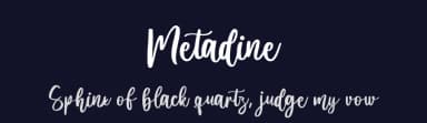 Metadine by Hugefonts — Script Handwritten Font — thumbnail 2