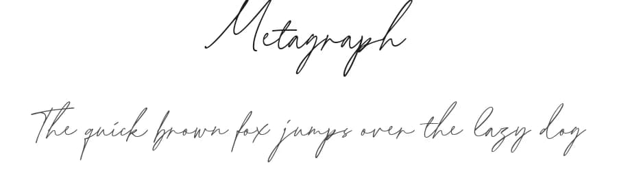 Metagraph by Letterhend Studio — Script Handwritten Font