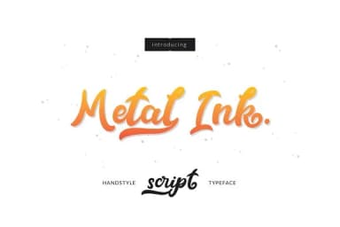 Metal Ink Font by Thirtypath — Script Handwritten Font — thumbnail 1
