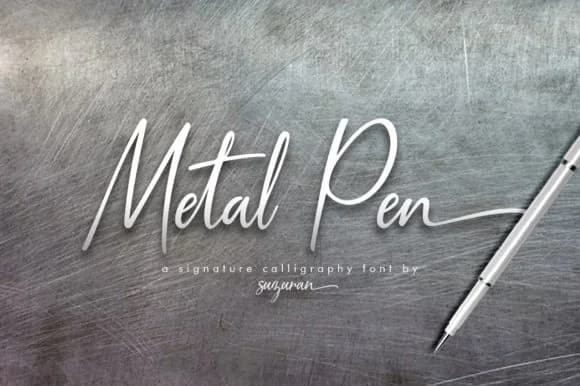 Metal Pen Script Font by suzurantype — Script Handwritten Font