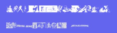 Metal Gear Solid The Phantom Font by xstreamed.tv — Dingbats Font — thumbnail 3