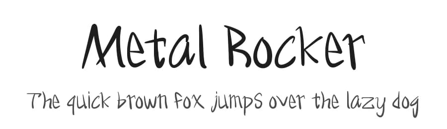 Metal Rocker by Letterafa Studio — Script Handwritten Font