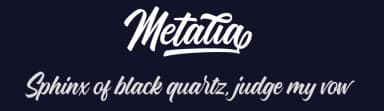 Metalia by HastaType — Script Handwritten Font — thumbnail 2