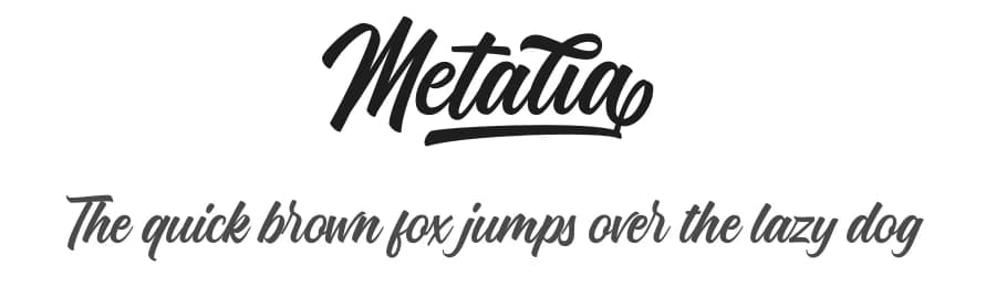 Metalia by HastaType — Script Handwritten Font