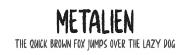 Metalien by Skiiller Studio — Script Handwritten Font — thumbnail 1