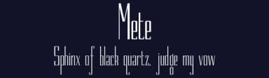 Mete by Mete — Sans Serif Font — thumbnail 2