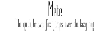 Mete by Mete — Sans Serif Font — thumbnail 1
