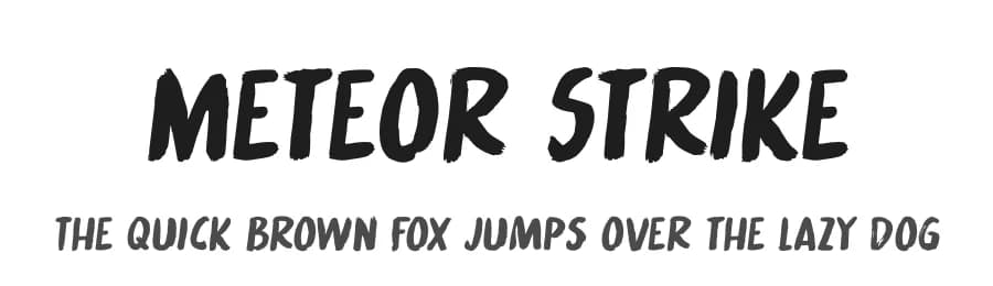 Meteor Strike by Hanoded — Script Handwritten Font