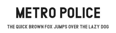 Metro Police by casualized — Sans Serif Font — thumbnail 1