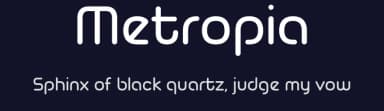 Metropia by Tiago Sá — Sans Serif Font — thumbnail 2