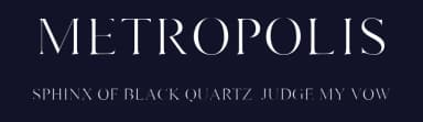 Metropolis by Billy Argel Fonts ® — Serif Font — thumbnail 2