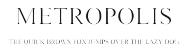 Metropolis by Billy Argel Fonts ® — Serif Font — thumbnail 1