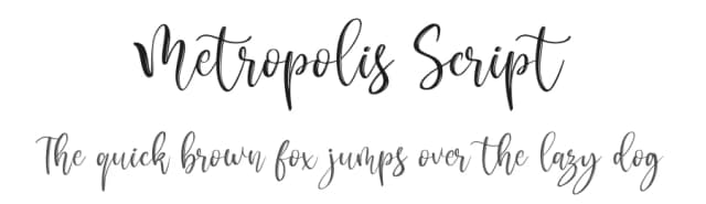 Metropolis Script by RaffaSyad Studio — Script Handwritten Font