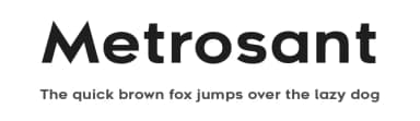 Metrosant by Deepak Dogra — Sans Serif Font — thumbnail 1