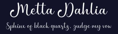 Metta Dahlia by AV Type — Script Handwritten Font — thumbnail 2