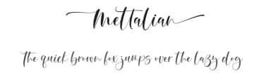 Mettalian by Gilar Studio — Script Handwritten Font — thumbnail 1