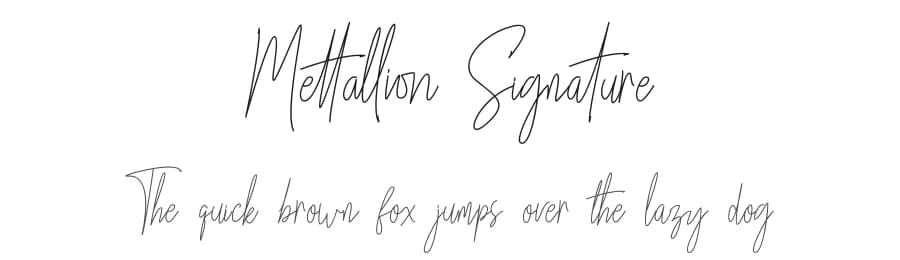 Mettallion Signature by Madatype Studio — Script Handwritten Font