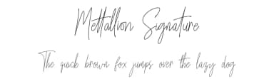 Mettallion Signature by Madatype Studio — Script Handwritten Font — thumbnail 1
