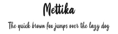 Mettika by Weape Studio — Script Handwritten Font — thumbnail 1