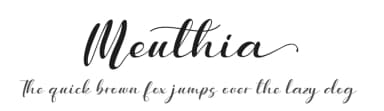 Meuthia by Awansenja Type — Script Handwritten Font — thumbnail 1
