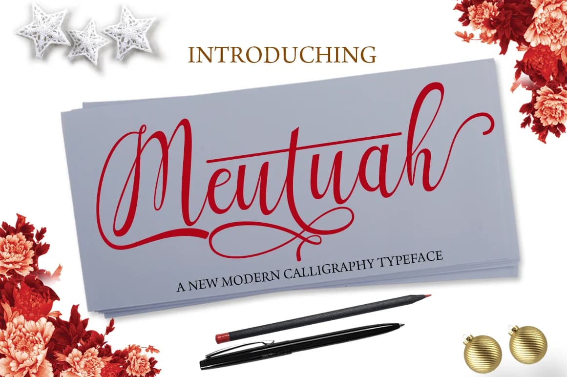 Meutuah Font by BungCu.id — Script Handwritten Font — preview 1