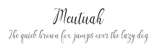 Meutuah by Studiorazi — Script Handwritten Font