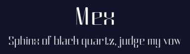 Mex by Rita Ribeiro — Sans Serif Font — thumbnail 2