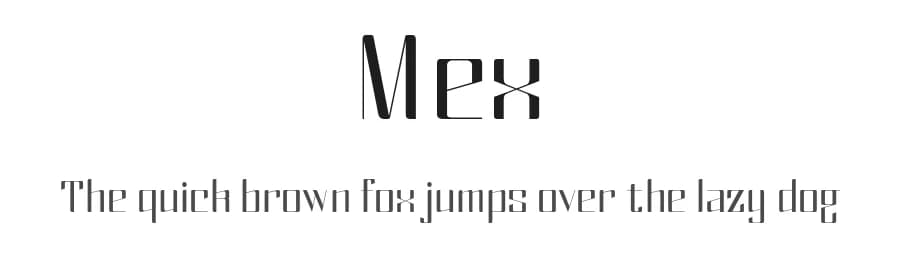 Mex by Rita Ribeiro — Sans Serif Font