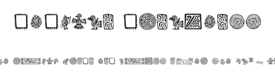 Mexican Ornaments by Listemageren — Dingbats Font