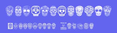 Mexican Skull by Woodcutter — Dingbats Font — thumbnail 3