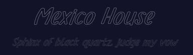 Mexico House by Id: #6888964 — Script Handwritten Font — thumbnail 2
